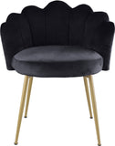 Claire Velvet Dining Chair Set - Luxurious Plush Upholstery with Brushed Gold Legs for Elegance