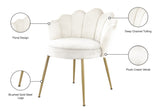 Claire Velvet Dining Chair Set - Luxurious Plush Upholstery with Brushed Gold Legs for Elegance