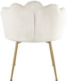 Claire Velvet Dining Chair Set - Luxurious Plush Upholstery with Brushed Gold Legs for Elegance