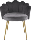 Claire Velvet Dining Chair Set - Luxurious Plush Upholstery with Brushed Gold Legs for Elegance