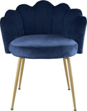 Claire Velvet Dining Chair Set - Luxurious Plush Upholstery with Brushed Gold Legs for Elegance