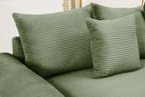 DESEO 138" Sectional Sofa with Ottoman