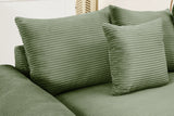 DESEO 79" Sectional Sofa with Ottoman