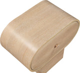 Harlow Art Deco Night Stand with Rich Finish, Solid Wood, and Unique Grain Design for Elegant Spaces