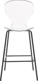Clarion Contemporary Lucite Polycarbonate Stool Set of 2 - Modern Style for Kitchen and Bar