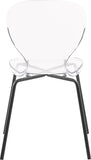 Clarion Contemporary Dining Chair Set - Stylish Lucite Polycarbonate Design for Modern Spaces