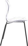 Clarion Contemporary Dining Chair Set - Stylish Lucite Polycarbonate Design for Modern Spaces