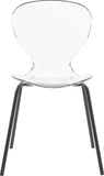 Clarion Contemporary Dining Chair Set - Stylish Lucite Polycarbonate Design for Modern Spaces