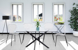 Clarion Contemporary Dining Chair Set - Stylish Lucite Polycarbonate Design for Modern Spaces