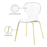 Clarion Contemporary Dining Chair Set - Stylish Lucite Polycarbonate Design for Modern Spaces