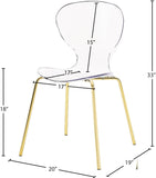 Clarion Contemporary Dining Chair Set - Stylish Lucite Polycarbonate Design for Modern Spaces