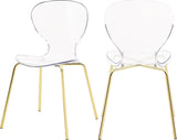 Clarion Contemporary Dining Chair Set - Stylish Lucite Polycarbonate Design for Modern Spaces
