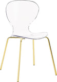 Clarion Contemporary Dining Chair Set - Stylish Lucite Polycarbonate Design for Modern Spaces