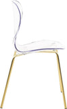 Clarion Contemporary Dining Chair Set - Stylish Lucite Polycarbonate Design for Modern Spaces