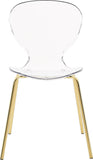 Clarion Contemporary Dining Chair Set - Stylish Lucite Polycarbonate Design for Modern Spaces