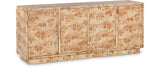 Cyrus Sideboard Buffet - Timeless Mid-Century Elegance in Solid Ash Burl Wood for Your Home Decor