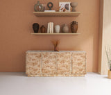 Cyrus Sideboard Buffet - Timeless Mid-Century Elegance in Solid Ash Burl Wood for Your Home Decor