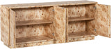 Cyrus Sideboard Buffet - Timeless Mid-Century Elegance in Solid Ash Burl Wood for Your Home Decor