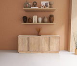 Cyrus Sideboard Buffet - Timeless Mid-Century Elegance in Solid Ash Burl Wood for Your Home Decor