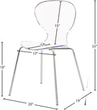 Clarion Contemporary Dining Chair Set - Stylish Lucite Polycarbonate Design for Modern Spaces