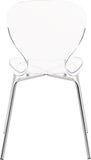 Clarion Contemporary Dining Chair Set - Stylish Lucite Polycarbonate Design for Modern Spaces