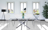Clarion Contemporary Dining Chair Set - Stylish Lucite Polycarbonate Design for Modern Spaces