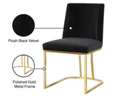 Heidi Velvet Contemporary Dining Chair Set - Glamorous Design with Plush Comfort for Stylish Dining