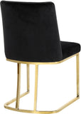 Heidi Velvet Contemporary Dining Chair Set - Glamorous Design with Plush Comfort for Stylish Dining