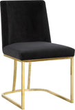 Heidi Velvet Contemporary Dining Chair Set - Glamorous Design with Plush Comfort for Stylish Dining
