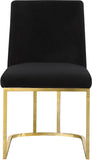 Heidi Velvet Contemporary Dining Chair Set - Glamorous Design with Plush Comfort for Stylish Dining