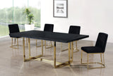 Heidi Velvet Contemporary Dining Chair Set - Glamorous Design with Plush Comfort for Stylish Dining