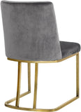 Heidi Velvet Contemporary Dining Chair Set - Glamorous Design with Plush Comfort for Stylish Dining