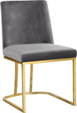 Heidi Velvet Contemporary Dining Chair Set - Glamorous Design with Plush Comfort for Stylish Dining