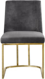 Heidi Velvet Contemporary Dining Chair Set - Glamorous Design with Plush Comfort for Stylish Dining