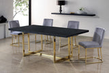 Heidi Velvet Contemporary Dining Chair Set - Glamorous Design with Plush Comfort for Stylish Dining