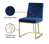 Heidi Velvet Contemporary Dining Chair Set - Glamorous Design with Plush Comfort for Stylish Dining