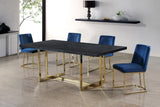 Heidi Velvet Contemporary Dining Chair Set - Glamorous Design with Plush Comfort for Stylish Dining