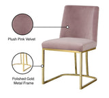 Heidi Velvet Contemporary Dining Chair Set - Glamorous Design with Plush Comfort for Stylish Dining