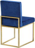 Giselle Velvet Dining Chair Set - Elegant Contemporary Design with Gold Metal Frame for Stylish Dining