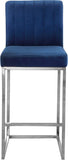 Giselle Contemporary Velvet Stool with Polished Gold Frame - Stylish Comfort for Home Bars