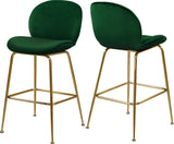 Paris Velvet Contemporary Counter Height Stool Set - Stylish, Comfortable, and Luxe Design for Your Home