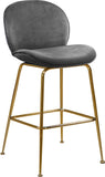 Paris Velvet Contemporary Counter Height Stool Set - Stylish, Comfortable, and Luxe Design for Your Home