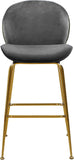 Paris Velvet Contemporary Counter Height Stool Set - Stylish, Comfortable, and Luxe Design for Your Home