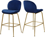 Paris Velvet Contemporary Counter Height Stool Set - Stylish, Comfortable, and Luxe Design for Your Home
