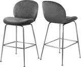 Paris Velvet Contemporary Counter Height Stool Set - Stylish, Comfortable, and Luxe Design for Your Home
