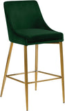 Karina Contemporary Counter Height Stool Set - Plush Cushions & Polished Gold Metal Frame Design