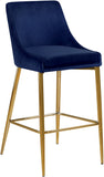 Karina Contemporary Counter Height Stool Set - Plush Cushions & Polished Gold Metal Frame Design