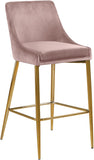 Karina Contemporary Counter Height Stool Set - Plush Cushions & Polished Gold Metal Frame Design