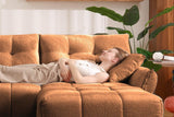 CHARLOTTE 78" 2-Seater Sofa with 2 Ottomans