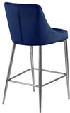 Karina Contemporary Counter Height Stool Set - Plush Cushions & Polished Gold Metal Frame Design